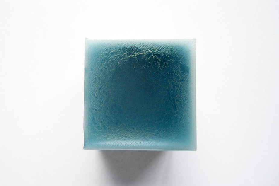 3d print with blue pigments